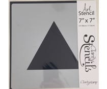 Claritystamp Art Stencil 7x7 Inch Triangles Stencil