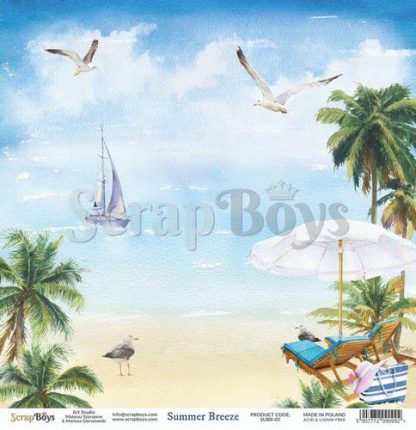 ScrapBoys Summer Breeze paper sheet DZ