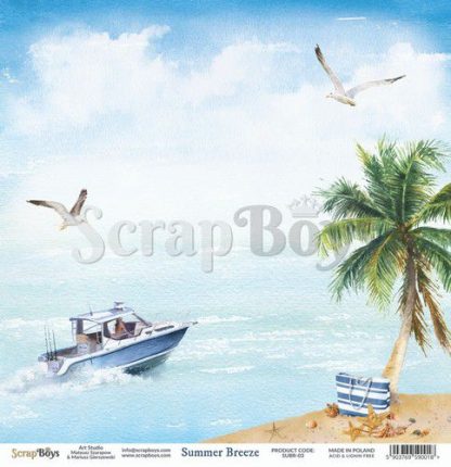 ScrapBoys Summer Breeze paper sheet DZ