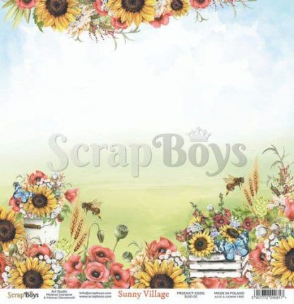 ScrapBoys Sunny Village paper sheet DZ