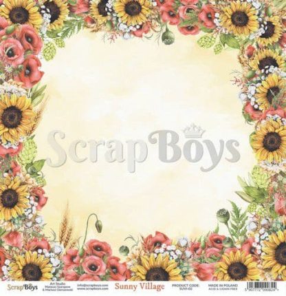 ScrapBoys Sunny Village paper sheet DZ