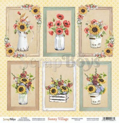 ScrapBoys Sunny Village paper sheet DZ