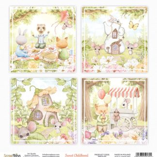 ScrapBoys Sweet Childhood paper sheet DZ