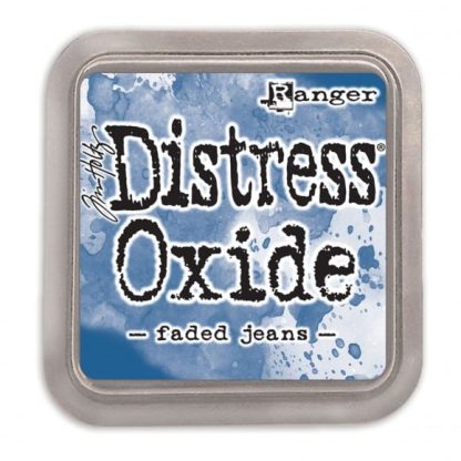 Tim Holtz distress oxide faded jeans