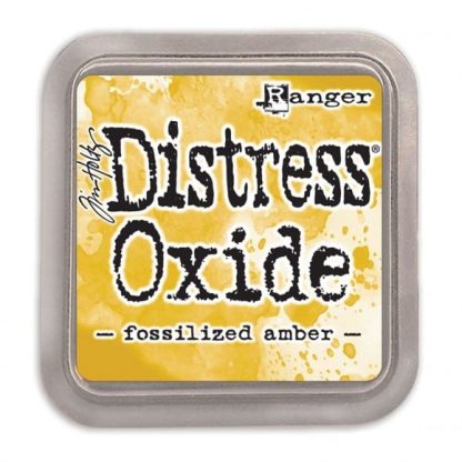 Tim Holtz distress oxide fossilized amber