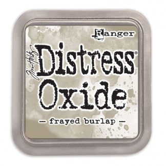 Tim Holtz distress oxide frayed burlap