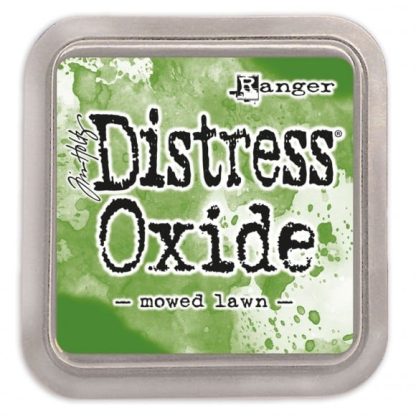 Tim Holtz distress oxide mowed lawn