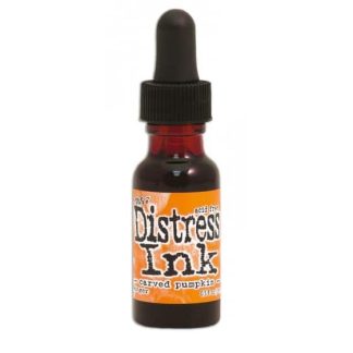 Tim Holtz distress reinker carved pumpkin