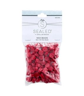 Spellbinders Red Wax Beads (100pcs)
