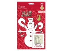 Xcut Pop Up Card A5 Dies Snowman