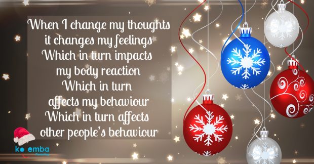 Change thoughts to change feelings and behaviour 