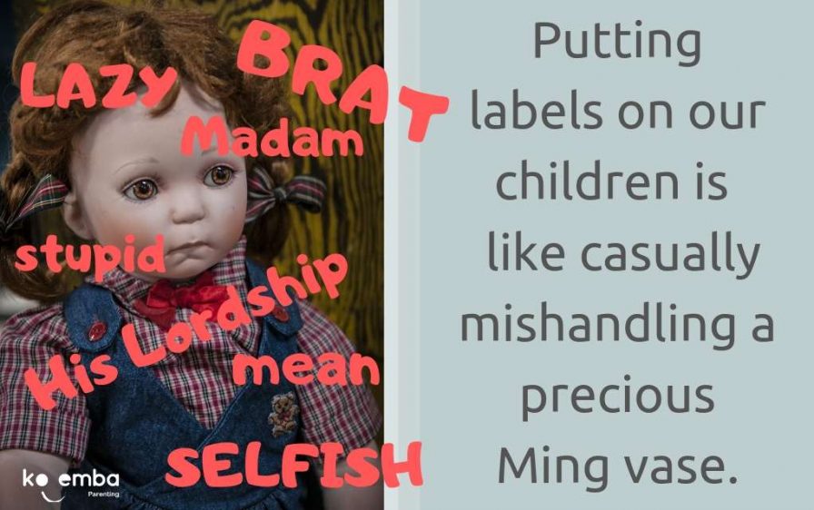 Putting labels on our children is like mishandling a precious Ming vase - blog post by Val Mullally 