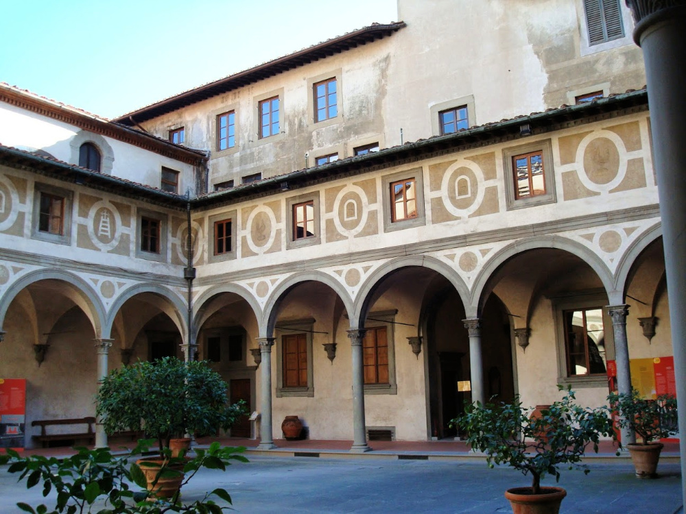 Binnenplaats Ospedale degli Innocenti van Brunelleschi