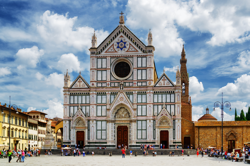 Piazza Santa Croce met de Santa Croce-kerk in Florence