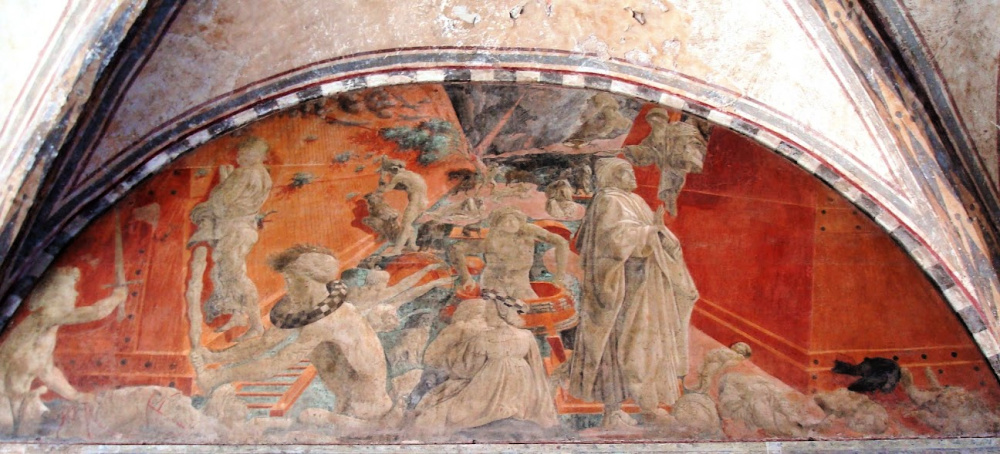 Paolo Uccello, De zondvloed, fresco in de kloostertuin van Santa Maria Novella