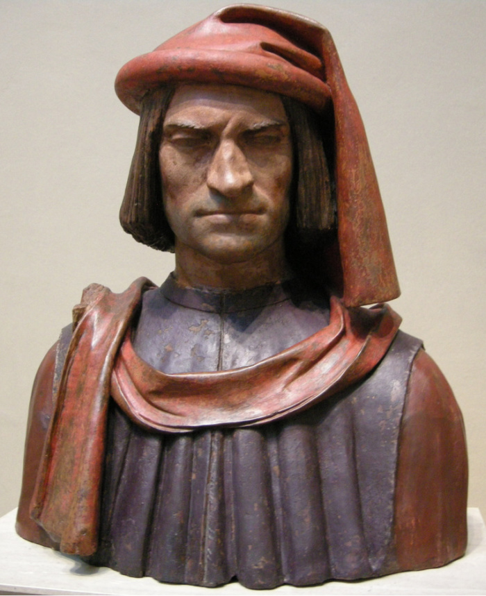 Buste in terracotta van Lorenzo de' Medici