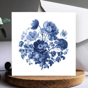 Delfts Blauwe Bloemen Kaarten