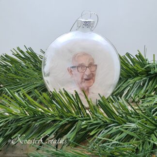 koesterkerstbal met je eigen foto