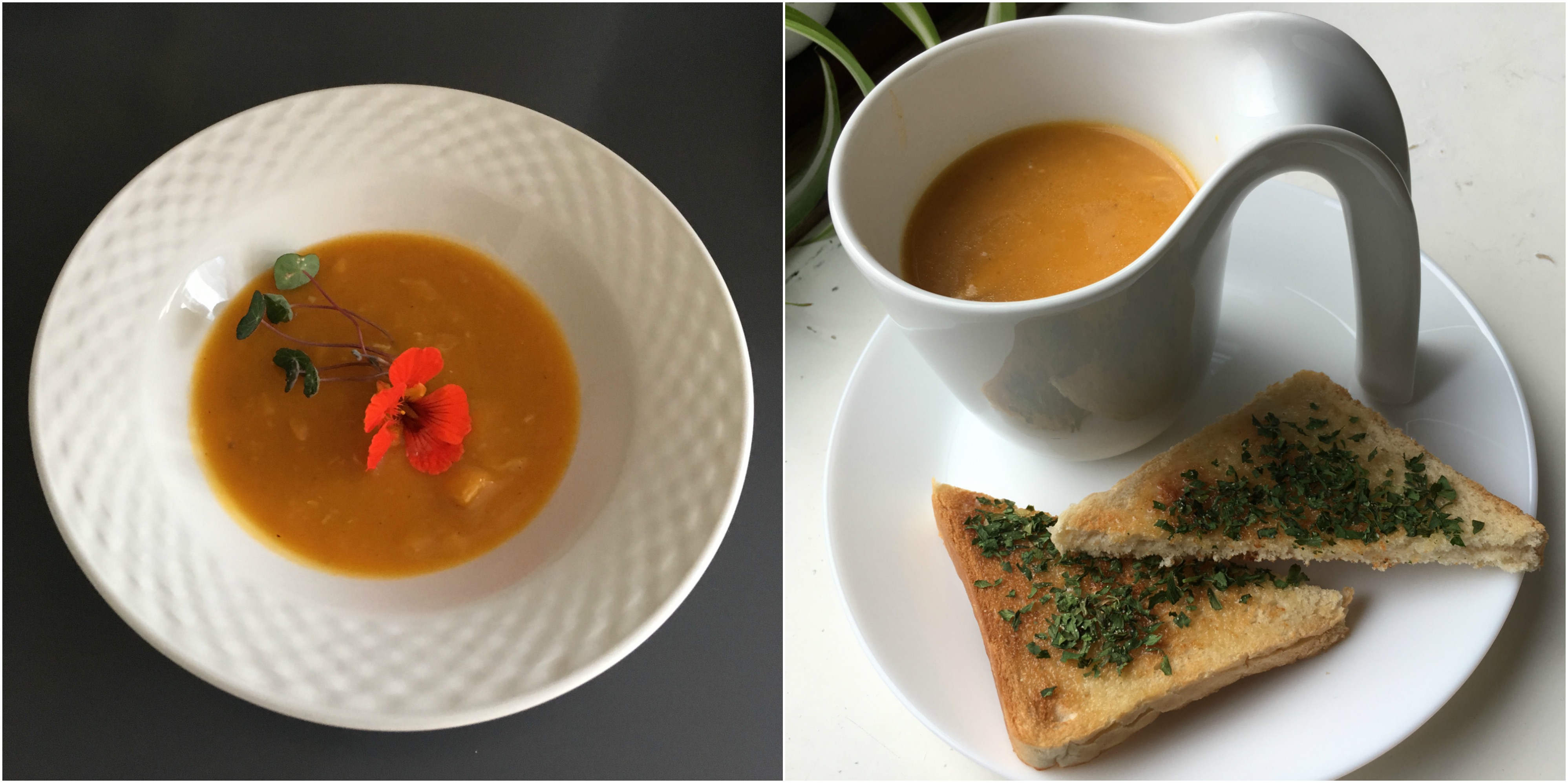 Enkel butternut squash suppe