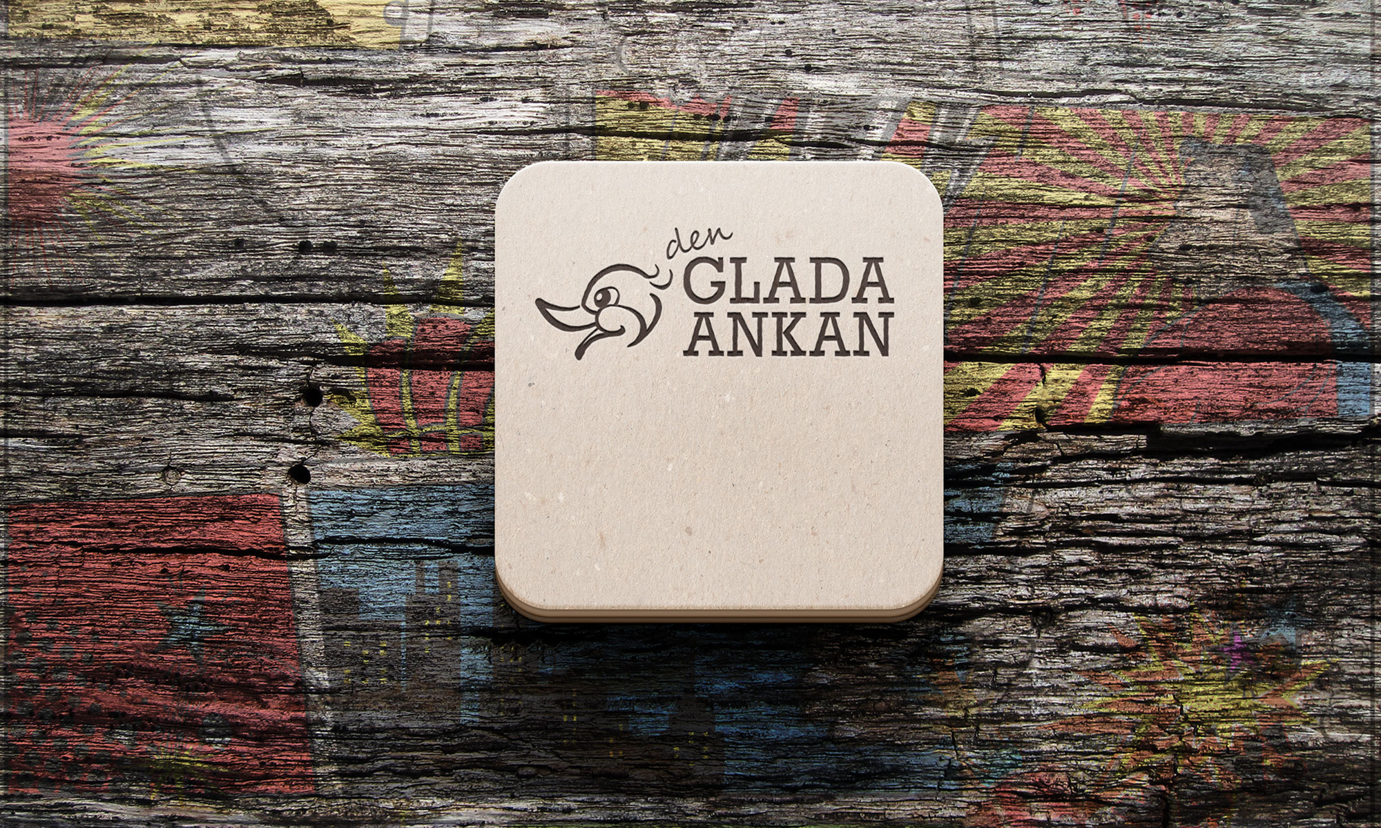 Den glada ankan logotyp