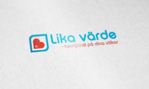 Lika värde omsorg logotyp av Kogit Design