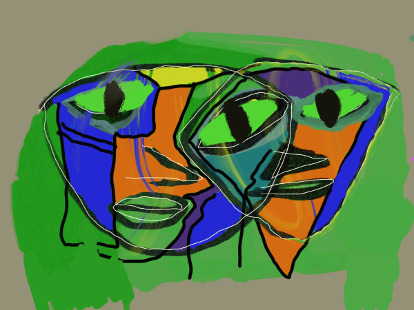 Faces Poster