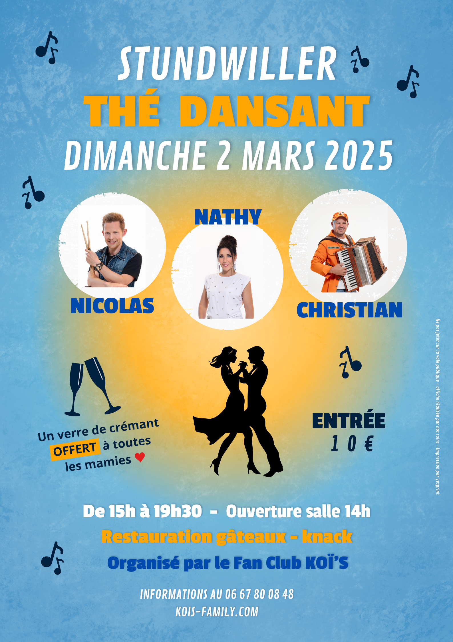 Thé dansant Stundwiller 2 mars