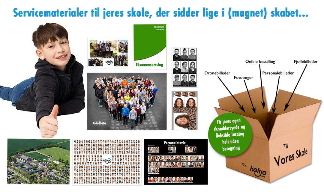Servicematerialer til skoler