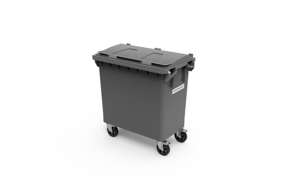 Framsida 770 liter avfallskärl/behållare från KOMPRIMERA