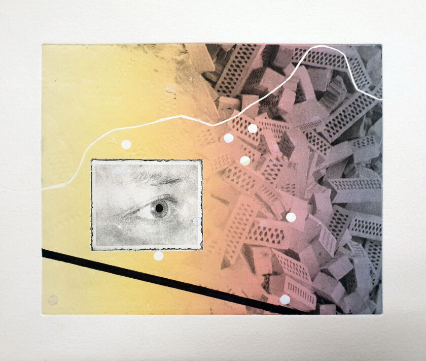Point of View, djuptryck, fotogravyr, riston, monoprint, 25x20 cm