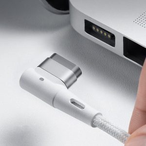 Baseus Macbook Oplaadkabel 60W - Zinc Magnetic - Wit (2m)