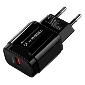 Wozinsky Adapter USB Poort 18W - Zwart