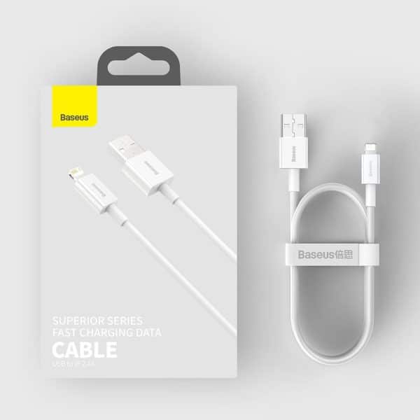 Baseus USB - Lightning kabel is ontworpen voor mensen die een Apple iPhone gebruiken. Het kabel werkt heel goed
