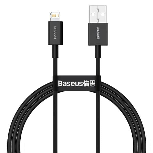 Baseus iPhone Kabel 2.4A - USB to LIGHTNING - Zwart (1m)