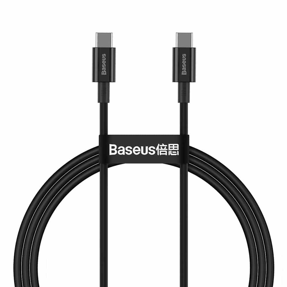 Baseus USB-C Snellader 100W - USB-C to USB-C - Zwart (2m)