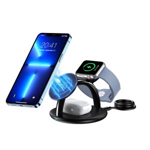 Choetech 3-in-1 MagLeap Draadloze Oplader 15W + Watch + Airpods