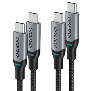 Choetech USB-C Snellader 100W - USB-C to USB-C - 2 stuks (1.8m)
