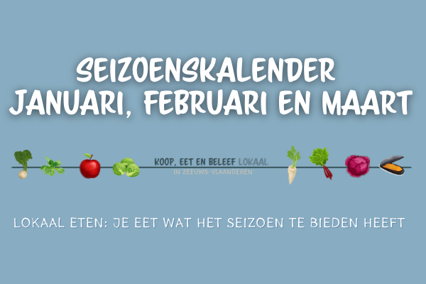 Seizoenskalender januari, februari en maart