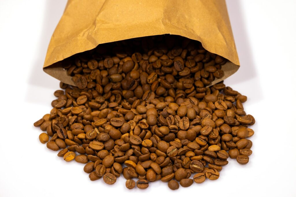 De beste koffie verse zak koffiebonen