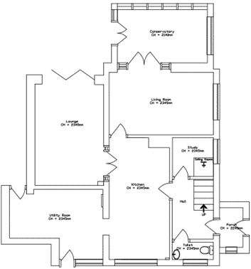 Floor plan for a client in Berkshire