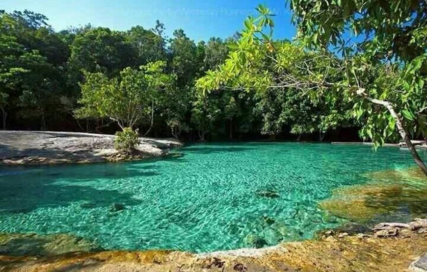 Emerald Pool, Hot Spring Waterfall, Elephant Sanctuary