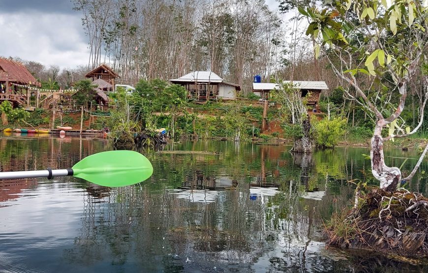 Kayaking on Klong Rood Lake