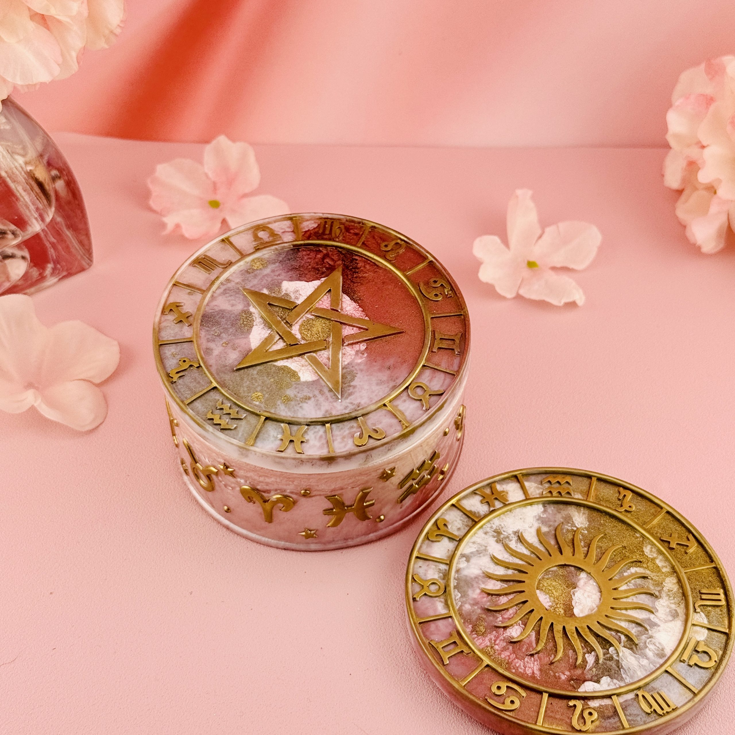 Sternzeichendosen aus Resin von KreativRose