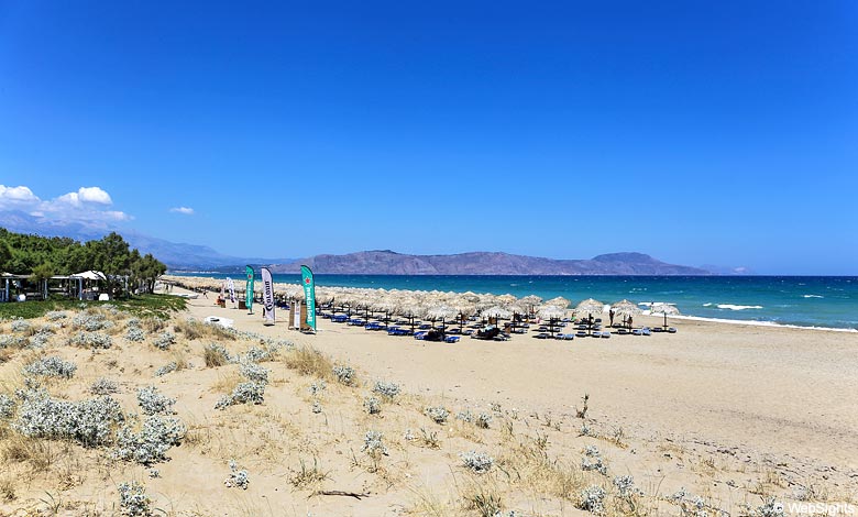 Episkopi er en flot naturstrand på Kreta. Bag stranden ligger der gode restauranter