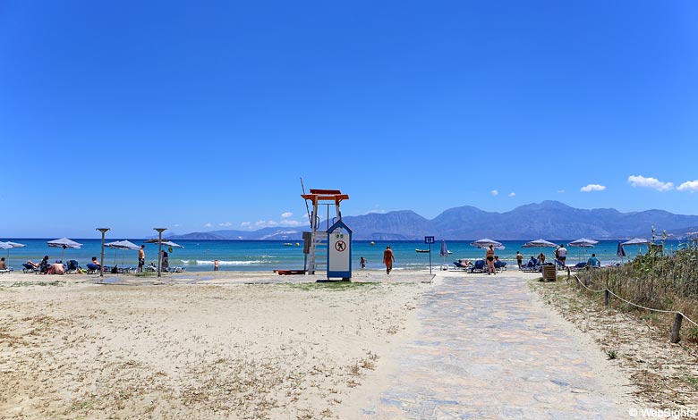 Almiros strand på Kreta