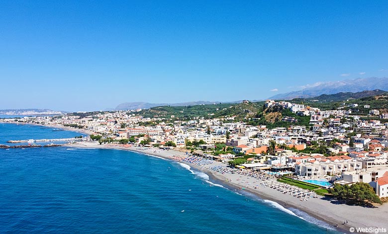 Platanias är en populär semesterort på Chanias kust på Kreta