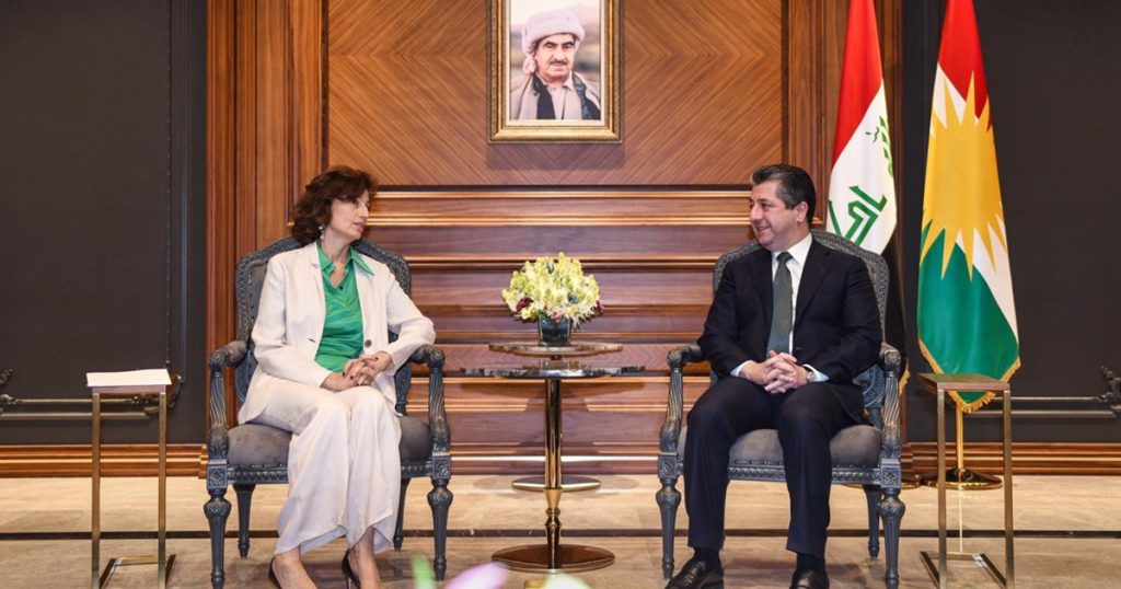 سه‌رۆکی-حکومەت-پێشوازى-له‌-به‌ڕێوه‌به‌رى-گشتيى-يونێسکۆ-دەکات