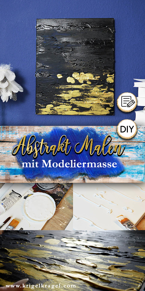 Abstrakt malen lernen mit der Malanleitung zu Selbermachen auf dem Blog Krigelkragel. DIY mit Malerei Schritt für Schritt erklärt. Malen lernen für Anfänger.