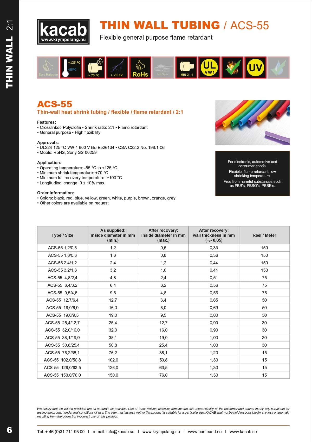 Heat Shrink ACS-55