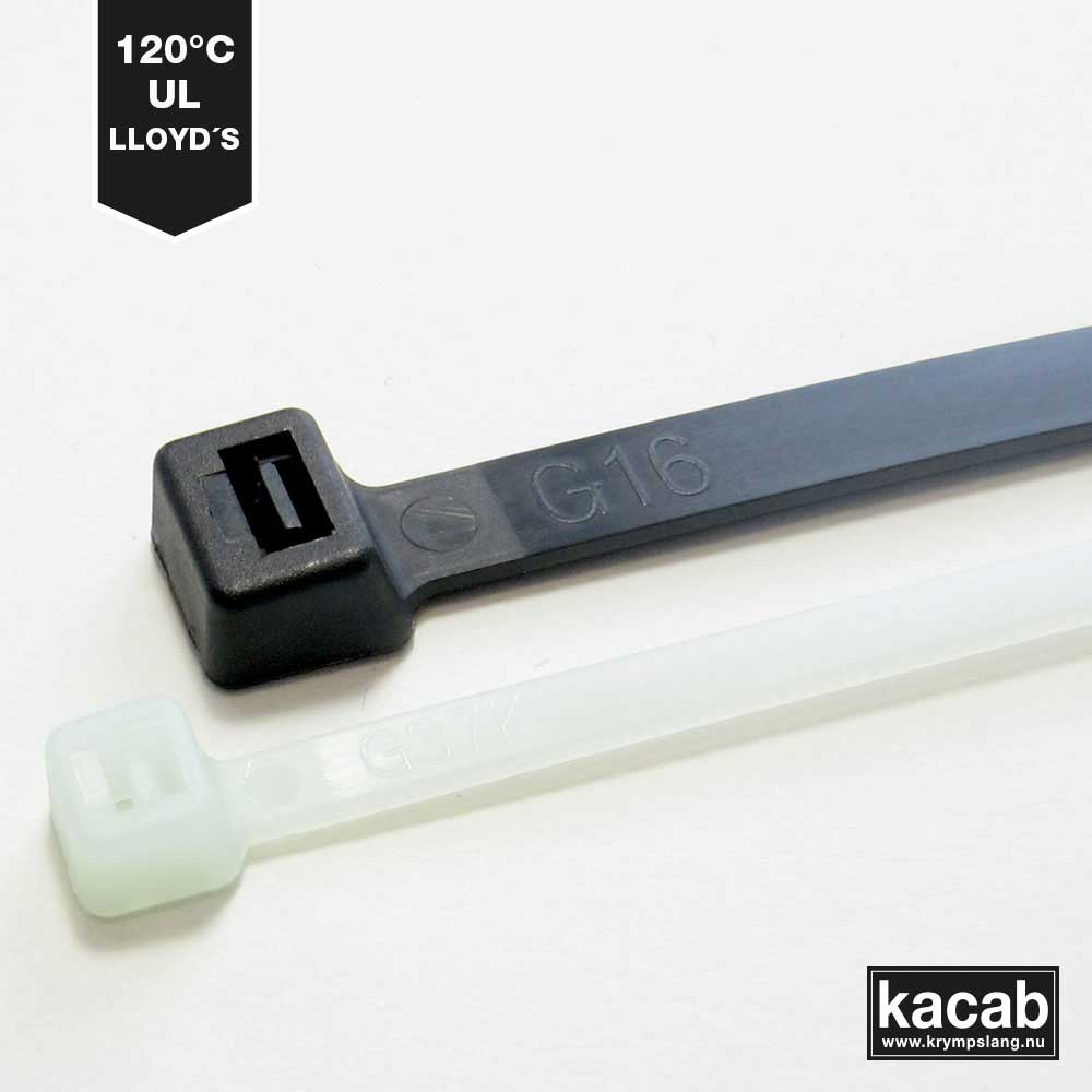 Heat-resistant cable ties.